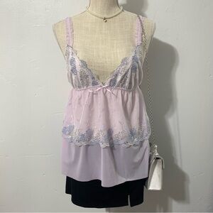 Purple floral Camisole Set